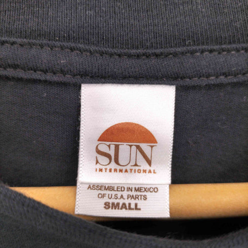 SUN ロゴプリント クルーネック半袖Tシャツ カットソー メンズ SMALL