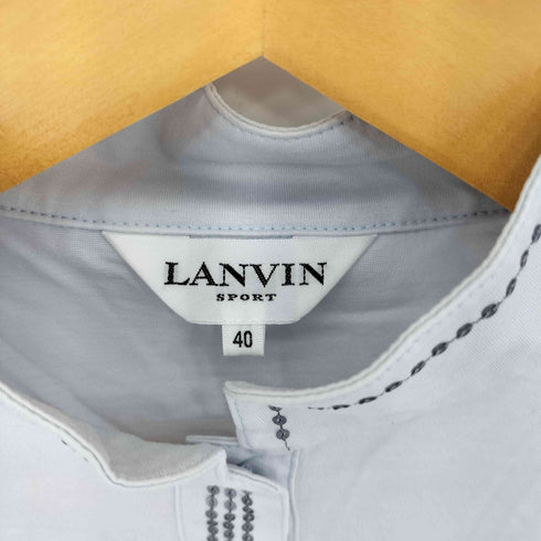 ラバンスポーツ LANVIN SPORT S/S ロゴプリントポロシャツ レディース 40