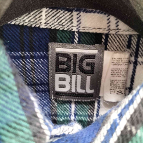 ビッグビル BIG BILL USA製 タータンチェック ネルシャツ メンズ JPN:S
