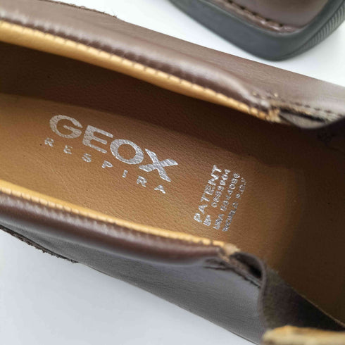 ジェオックス GEOX RESPIRA レザー パッチ デザイン スリッポン メンズ 44