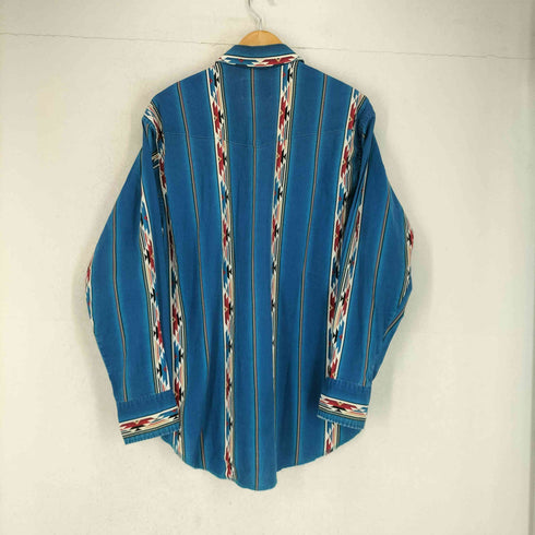 ラングラー Wrangler 90s WESTERN SHIRTS ネイティブ柄ウエスタンシャツ メンズ L