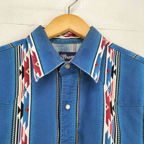 ラングラー Wrangler 90s WESTERN SHIRTS ネイティブ柄ウエスタンシャツ メンズ L