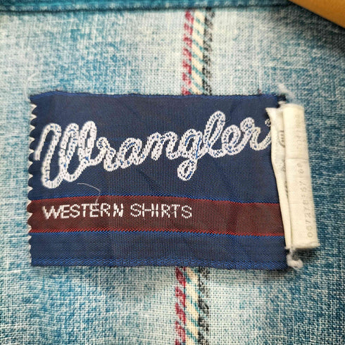 ラングラー Wrangler 90s WESTERN SHIRTS ネイティブ柄ウエスタンシャツ メンズ L