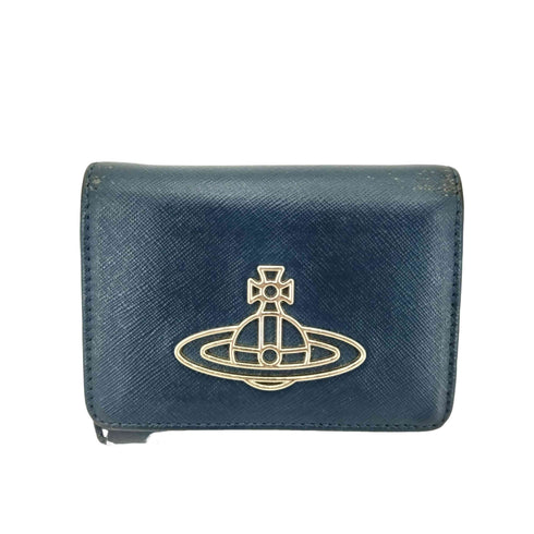 ヴィヴィアンウエストウッド Vivienne Westwood オーブロゴ レザー 三つ折り財布 レディース