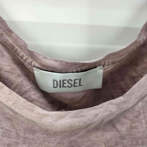 ディーゼル DIESEL MAKES LOVE GROW バラ グラデーション プリント レーヨン ノースリーブ Tシャツ レディース import:S