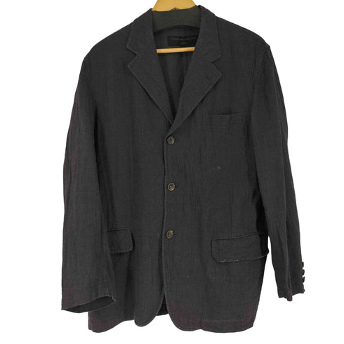 コムデギャルソンオム COMME des GARCONS HOMME 田中オム リネン混 シングルテーラードジャケット メンズ JPN:S