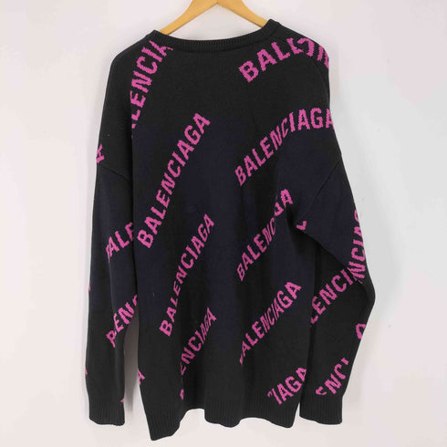 バレンシアガ BALENCIAGA Embroidered Logo Oversized Sweater メンズ import:L