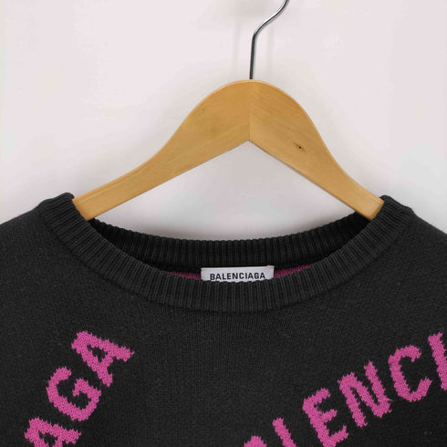 バレンシアガ BALENCIAGA Embroidered Logo Oversized Sweater メンズ import:L