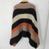 ソニアリキエル SONIA RYKIEL MADE IN ITALY フリンジボーダーニットポンチョ レディース ONE SIZE