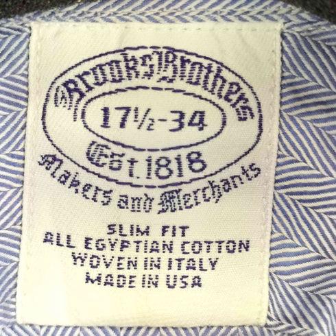 ブルックスブラザーズ BROOKS BROTHERS USA製 半袖シャツ メンズ US:34