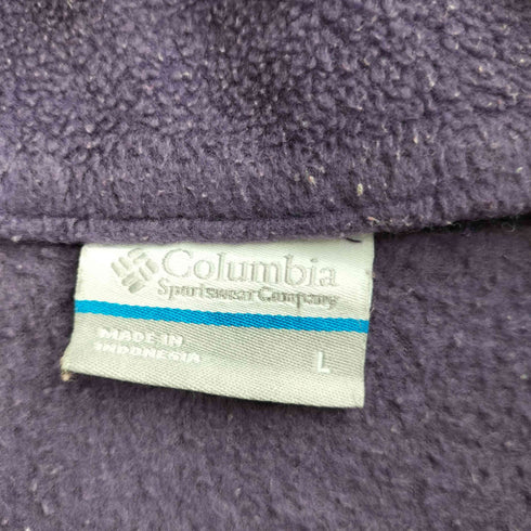 コロンビア Columbia ロゴ刺繍 フリース ジップアップジャケット レディース import:L