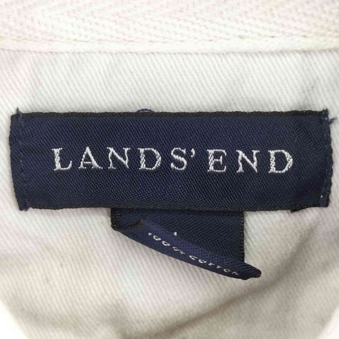 ランズエンド LANDS END ボーダーラガーシャツ メンズ JPN:L