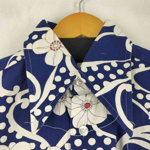 70S 襟芯 花柄シャツ メンズ JPN:M