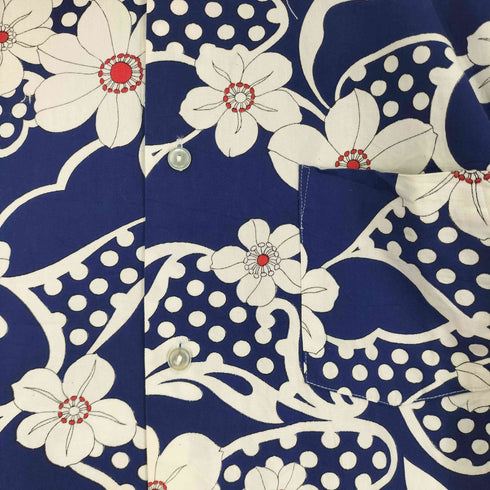 70S 襟芯 花柄シャツ メンズ JPN:M