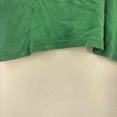 PERSON'S RACING TEAM フロッキー プリント スイッチング カラー Tシャツ 袖シングルステッチ メンズ