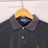 ポロバイラルフローレン Polo by RALPH LAUREN ポニー 刺繍 リブ ポロ シャツ 裾スリット アシンメトリー メンズ import:M