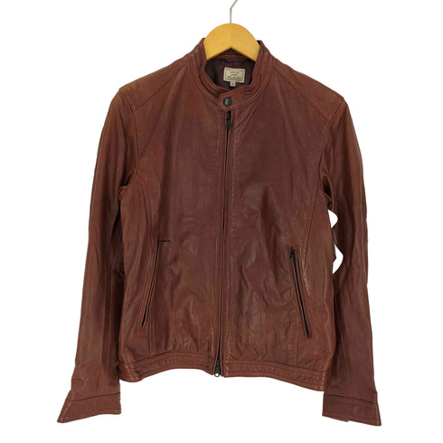 ユナイテッドアローズグリーンレーベルリラクシング UNITED ARROWS green label relaxing SEMI/VEGE ライダースブルゾン ラムレザー ダブルジップ メンズ JPN:S