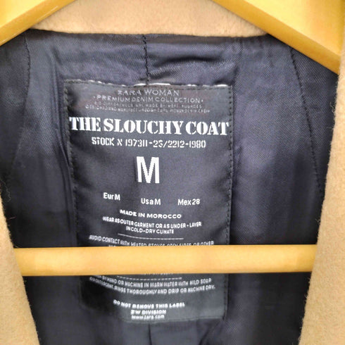 ザラ ZARA WOMAN THE SLOUCHY COAT スラウチー チェスターコート レディース M