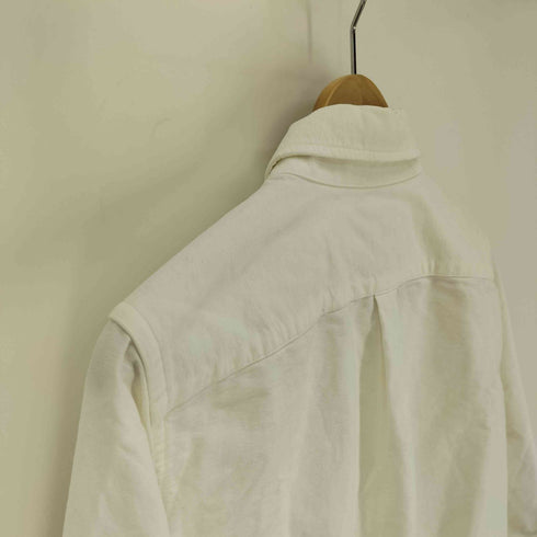 アバクロンビーアンドフィッチ Abercrombie & Fitch MUSCLE ロゴ刺繍 ボタンダウン L/S シャツ メンズ JPN:L