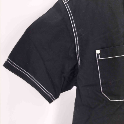 エクストララージ XLARGE STITCHED ZIP UP S/S WORK SHIRT メンズ JPN:L
