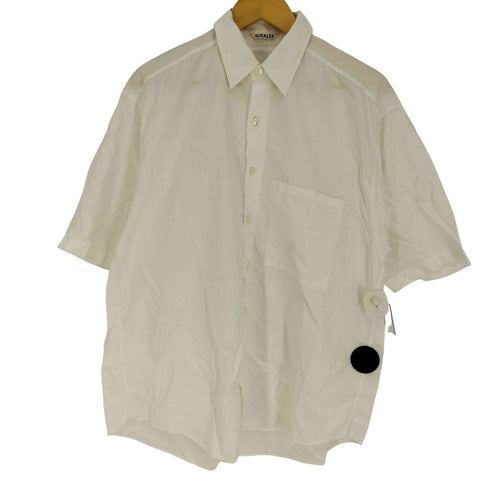 オーラリー AURALEE 23SS WASHED FINX TWILL BIG HALF SLEEVED SHIRT メンズ JPN:4