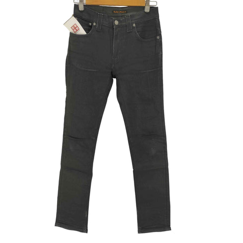 ヌーディージーンズ Nudie Jeans スリムブラックデニムパンツ メンズ W28 L32