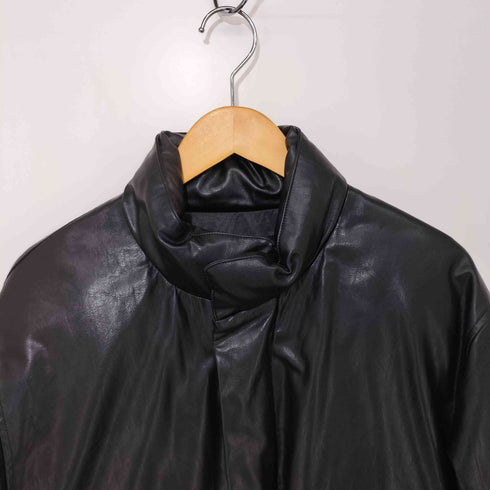 LAFUDGE STORE レザー 中綿 ジャケット メンズ import:M