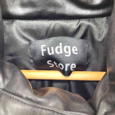 LAFUDGE STORE レザー 中綿 ジャケット メンズ import:M