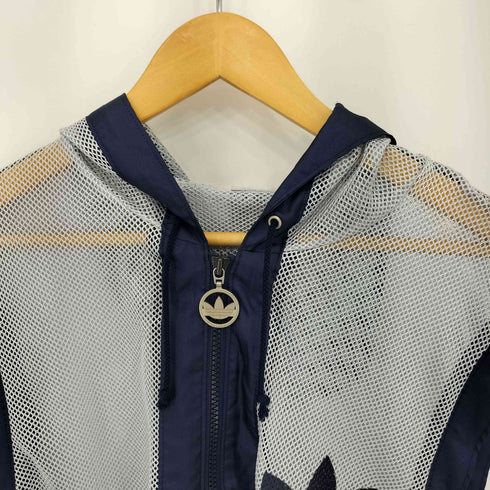 アディダス adidas 80-90s デサント ノースリーブ ジップアップ メッシュパーカー メンズ L-O