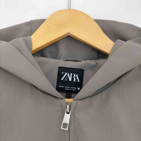 ザラ ZARA Cropped Jacket with Hood レディース import:M