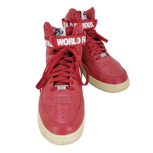 シュプリーム Supreme Air Force 1 High World Famous Red メンズ JPN:28