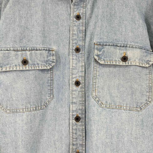 エルエルビーン L.L.Bean フラップポケット デニムシャツ メンズ XL-REG