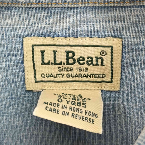 エルエルビーン L.L.Bean フラップポケット デニムシャツ メンズ XL-REG