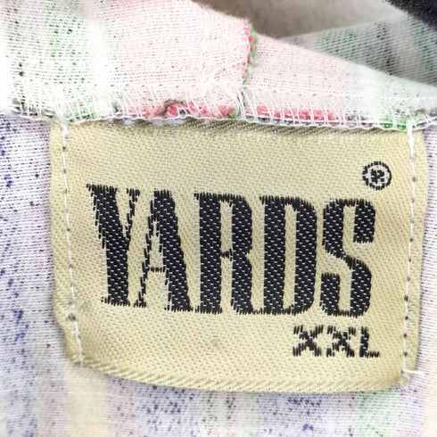 YARDS& CO マルチカラーストライプ コットン プルオーバーパーカー メンズ XXL