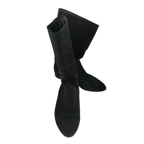 シャルルジョルダン CHARLES JOURDAN エレファント アニマルビーズ スエードブーツ レディース 7