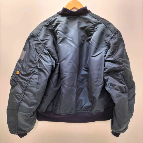 アルファインダストリーズ ALPHA INDUSTRIES USA製 MA1リバーシブル フライトジャケット メンズ import:L