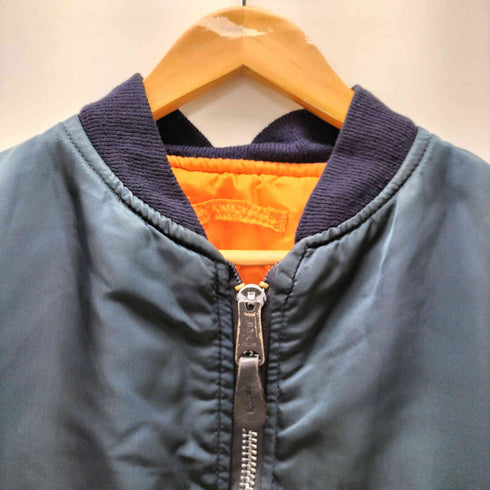 アルファインダストリーズ ALPHA INDUSTRIES USA製 MA1リバーシブル フライトジャケット メンズ import:L
