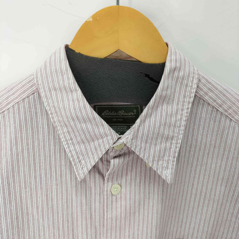エディーバウアー Eddie Bauer ストライプ 半袖 ボタンダウンシャツ メンズ import:M