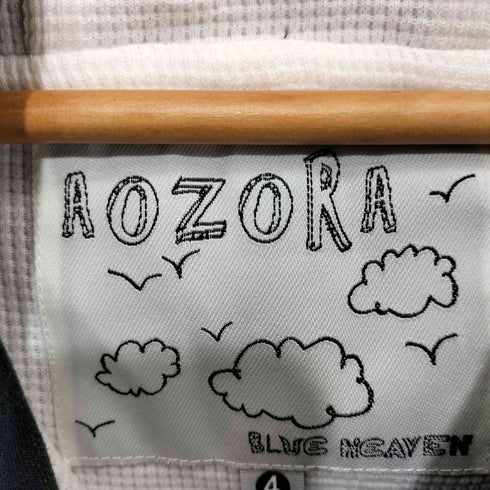 アオゾラブルーヘブン AOZORA BLUE HEAVEN 裏地サーマル フーデッド ハーフ コート メンズ 4