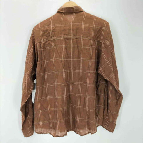 オーラリー AURALEE 18SS SUPER LIGHT CHECK BIG SHIRTS スーパー ライト チェック ビッグ シャツ メンズ JPN:3