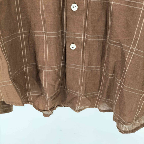 オーラリー AURALEE 18SS SUPER LIGHT CHECK BIG SHIRTS スーパー ライト チェック ビッグ シャツ メンズ JPN:3