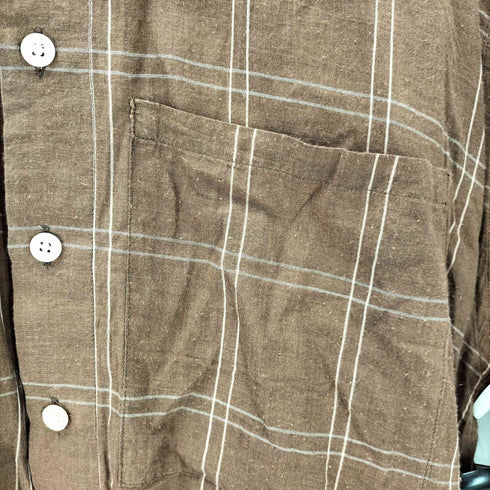 オーラリー AURALEE 18SS SUPER LIGHT CHECK BIG SHIRTS スーパー ライト チェック ビッグ シャツ メンズ JPN:3