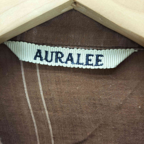 オーラリー AURALEE 18SS SUPER LIGHT CHECK BIG SHIRTS スーパー ライト チェック ビッグ シャツ メンズ JPN:3