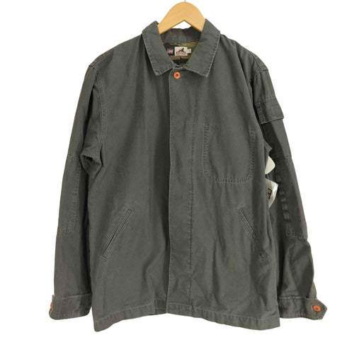 エクストララージ XLARGE 90S USA製 ダック地 比翼ジャケット 裏地カモ柄 メンズ import:S