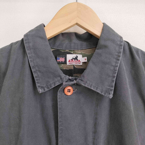 エクストララージ XLARGE 90S USA製 ダック地 比翼ジャケット 裏地カモ柄 メンズ import:S