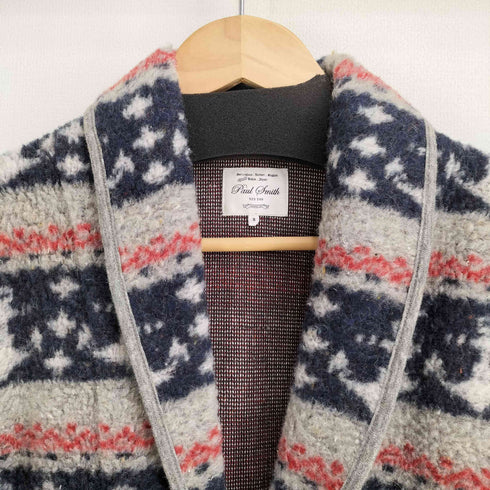 ポールスミス Paul Smith ウール 総柄 ショールカラー 2B ジャケット メンズ import:S