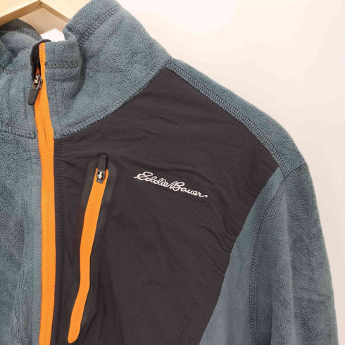エディーバウアー Eddie Bauer ロゴ刺繍 ハーフジップ フリース トップス レディース import:M