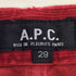 アーペーセー A.P.C. HIVER 2000 コーデュロイ ストレートパンツ レディース 29