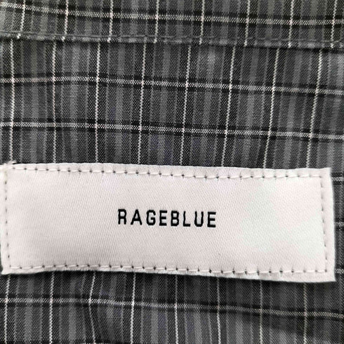 レイジブルー RAGEBLUE チェック シャツ アノラック パーカー メンズ FREE