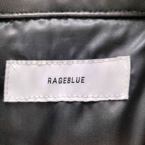 レイジブルー RAGEBLUE ヴィンテージ シンセティック レザー スポーツ ジャケット メンズ